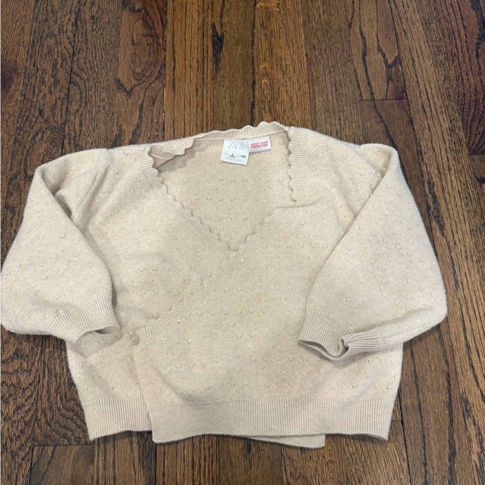Zara Beige Women's Cardigan